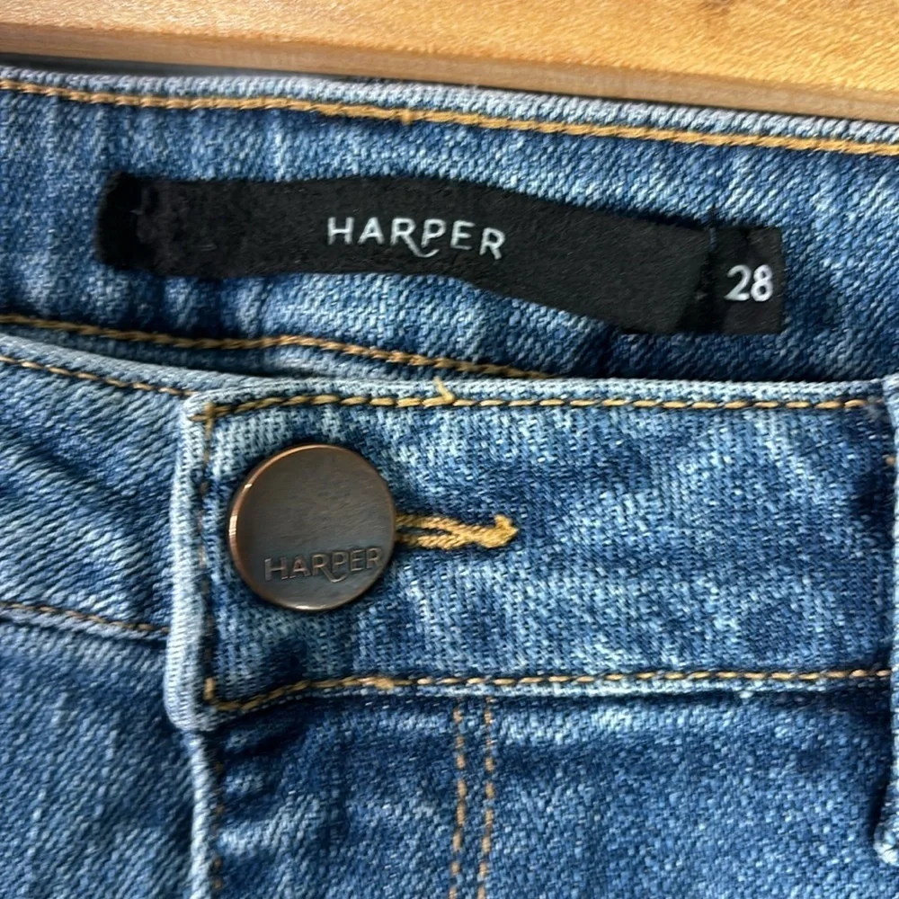 Harper Jeans Womens Size 6 Size 28 Blue Denim Investment Piece